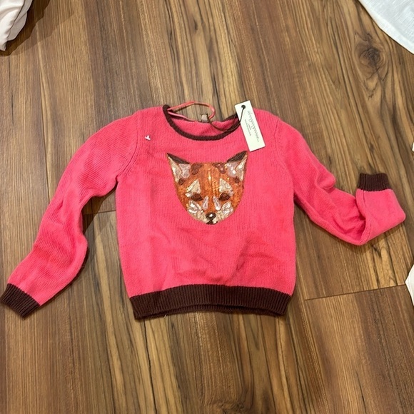 Ilovegorgeous London angora pink fox sweater sz 4-5 - Picture 1 of 5